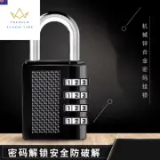 4 Digit Zinc Alloy Combination Lock Padlock Luggage Anti-Theft Weatherproof Secu
