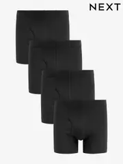 Black 4 pack A-Front Boxers (Q96587) | $27