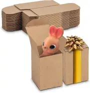 MT Products Tuck Top Kraft Paperboard Gift Boxes 2" x 2" x 3" - Pack of 500