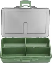 POENVFPO Fishing Tackle Box, PP Fishing Lure Tackle Hook Storage Box Container Box/Cover Large Space Organizer Outdoor Tool Accessory