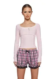 [Sugar Thrillz] Curious Minds Long Sleeve Top