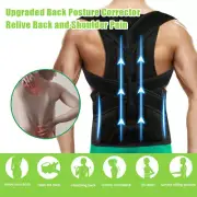 Posture Corrector Upper Back Brace Neck Shoulder Support Pain Relief Belt Unisex