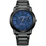 CITIZEN 星辰 光動能時尚黑鋼腕錶 AW1217-83L