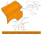 FORD OEM 18-23 Expedition Quarter Panel Components-Quarter Panel JL1Z7827847A (for: Ford)