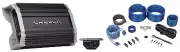 Crunch PZ2-2030.1D Compact 2000w Mono Car Amplifier Amp+Bass Remote+Amp Kit