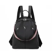 Fashion PU Double Shoulder Bag Messenger Bag Ladies Handbag (Black)