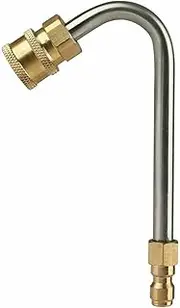 Pressure Washer Extension Wand Tool,90 Degree /120 Degree Curved Rod Replacement,1/4" Quick Connect Extension Wand(120 Degree)