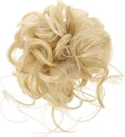 DECORNIJIA Messy Bun Hairpiece Natural Fake Bun Holder Scrunchy for Women Comfortable and Stylish Curly Ponytail Extension for Weddings Dates and Daily Use