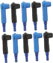 WEKADRIN 10pcs Brake Fluid Bleeder Connector Kit Automotive Brake Bleeding Adapter for Secure Hose Connection for Motorcycle Vehicle Maintenance Compatible with Various Models