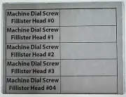 20-Piece Dial Screw Assortment