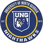 KH Sports Fan North Georgia Nighthawks Colored Circle Sign, 20x20 Inches, Nighthawks Decor; Display Your Team Spirit with This Unique The University of North Georgia Nighthawks Wall Art