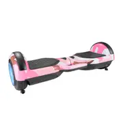 ACA Bluetooth Self Balancing Electric Scooter Kids Flash Wheel Hoverboard Skateboard Pink-camouflage