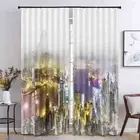 Advanced Desert River 3D Curtain Blockout Photo Printing Curtains Drape Fabric