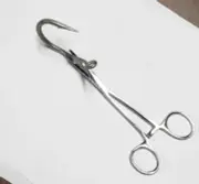 Hemo static forcep fishing hook remover