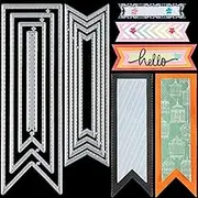 WILLBOND Craft Die Metal Dies - Bookmark & Thin Banner Cutting Dies - Carbon Steel - DIY Craft, Scrapbooking, Card Making