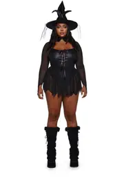 [Trickz N' Treatz] Plus In The Night Witch Costume