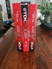 TDK vhs tapes (3pack)