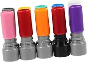 KAILIKETIY 10pcs Round Seals Ink Stamps Set DIY Engraving Case Seal Making Tool Ideal for Cards Invitations
