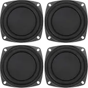 uxcell 4 Pcs Passive Radiator 3 Inch Woofer Vibrating Membrane, Rubber Vibration Diaphragm Plate Subwoofer for Bass Speaker Replacement, DIY