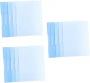 Operitacx 3sets Plastic Document Organizer Letter File Folders Side Opening A4 Size 5pcs*3