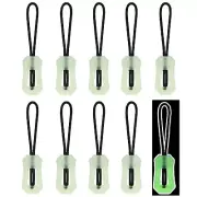 10PCS Zip Puller Heads with Self Illuminating Technology Never Lose Sight