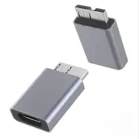 在飛比找Yahoo!奇摩拍賣優惠-Type-C母轉micro B鋁外殼USB3.0公轉接頭適用