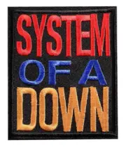 SYSTEM OF A DOWN Embroidered Patch Iron on Sew Badge SOAD Malakian Tankian metal