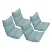 SOGA 4X Lounge Floor Recliner Adjustable Lazy Boy Futon Sofa Game Chair Mint Grn