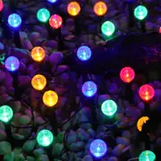 10LED Solar Spot Light Ground Insert Bubble Garden Lights -Multi Colour