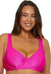 [BECCA ETC.] Women's Monte Carlo Plus Size Underwire Bikini Top, Adjustable, Swimwear Separates