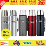 New THERMOS Stainless King S/Steel Vacuum Insulated Flask 2.0 Litre Genuine