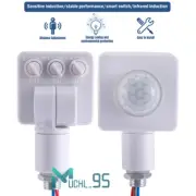 Adjustable PIR Infrared Body Motion Sensor Detector Control Switch Light Lamp