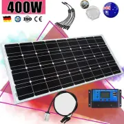 12V 400W Solar Panel Kit 400 Watt Mono Caravan Camping Battery Charger Regulator