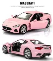 1:36 Maserati Gran Turismo MC GT Pink Diecast Model Car Vehicle Decor Toys Gift