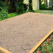 Garden Retaining Wall Grid Stabilizer Ground Grid Gravel Driveway Stabilizer, Heavy Duty Grid for Retaining Walls Walkway Patios Sheds Steep Slope, Permeable Paver Mesh for Pea Stone Fill(1x3 m/3.3x9.