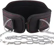 Heavy Duty Dip Belt with Chain for Pull-Ups – Premium Weighted Belt for Weightlifting, Squats, Chin-Ups & Dips – Supports 100kg– Perfect for Men & Women