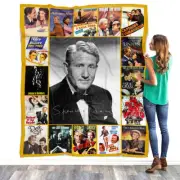 Spencer Tracy Blanket, Spencer Tracy Fleece, Sherpa Blanket Gift Idea