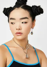 Locked On U Ball Chain Choker