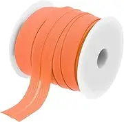 uxcell 3/4 Inch Single Fold Bias Tape Cotton Continuous Bulk Bias Tape for Sewing, Seaming Quilting Hemming Binding Crafts (Orange 25 Yards)