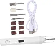 DECORNIJIA Manicure Machine Home Drill Bits Nail Drill Bits Electric Nail Grinder Electric Nail File Nail Kits Drill Bits Nail Tech Nail Accessories Electric Drill for Nails White Plastic