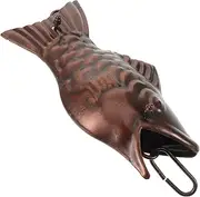 Rain Chain Gutter Chains Chain Downspout Rain Cup Chimes Rain Wind Chimes Rain Chimes Gutter Downspout Diverter Decorative Rain Gutters Rainwater Diverter Dark Brown Aluminum Alloy