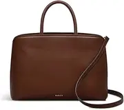 [RADLEY] London Womens Ladies Bow Street Leather Ziptop Multiway Grab Crossbody Shoulder Bag in Walnut Brown, Walnut Brown
