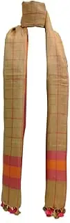 [SheenKraft] Handloom Organic Linen Bhagalpuri Check Dupatta for Women