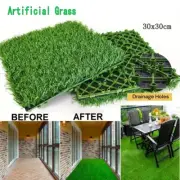 Artificial Synthetic Grass Fake Lawn Turf Plants 30x30cm