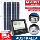 300 LED Solar Street Flood Light Remote Outdoor Garden Security Lamp Waterproof