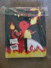 Pokémon Baby Charizard Trading Card Case Binder NEW, Black, Red, Flames