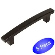 *5 Pack* Cosmas Cabinet Hardware Oil Rubbed Bronze Contemporary Pulls #5237ORB