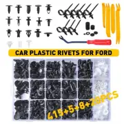 415pc Plastic Rivets Fastener Car Fender Bumper Push Pin Clip+Free Remover Tool (for: Porsche)