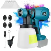 Cordless Paint Sprayer Brushless HVLP Paint Spray Gun for Makita LXT 18V Battery