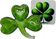 [Westmon Works] Lucky Shamrock Pocket Charm Acrylic Irish Trinket with Legend Card, Small, Acrylic, No Gemstone